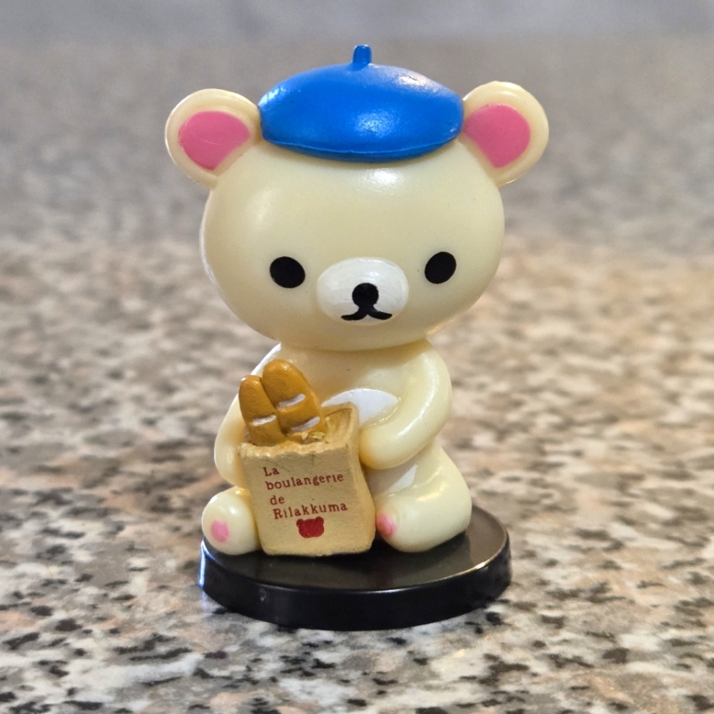 Korilakkuma Mini Figurine with Blue Beret